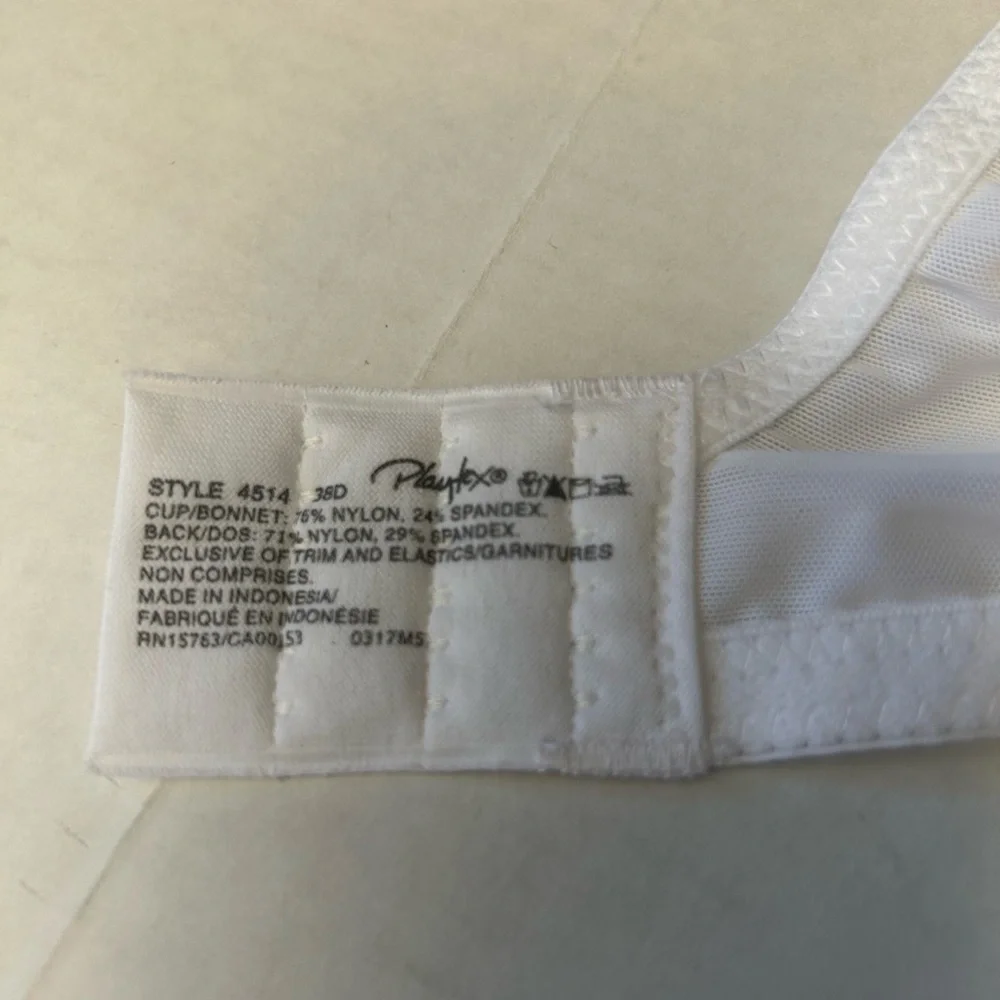 PLAYTEX‎ Love My Curves Beautiful lightly lined underwire bra NWT Sz-38-D  Z13